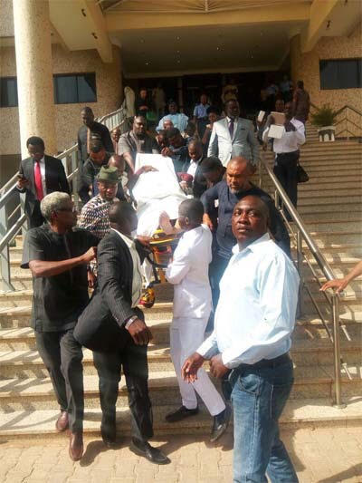 BREAKING NEWS: Olisa Metuh collapses in Abuja court (PHOTO)