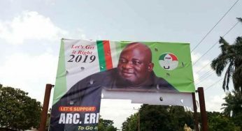 Otukpo/Ohimini 2019: Opponents declare war on Eric Adokwu, vandalize campaign posters (PHOTOS)