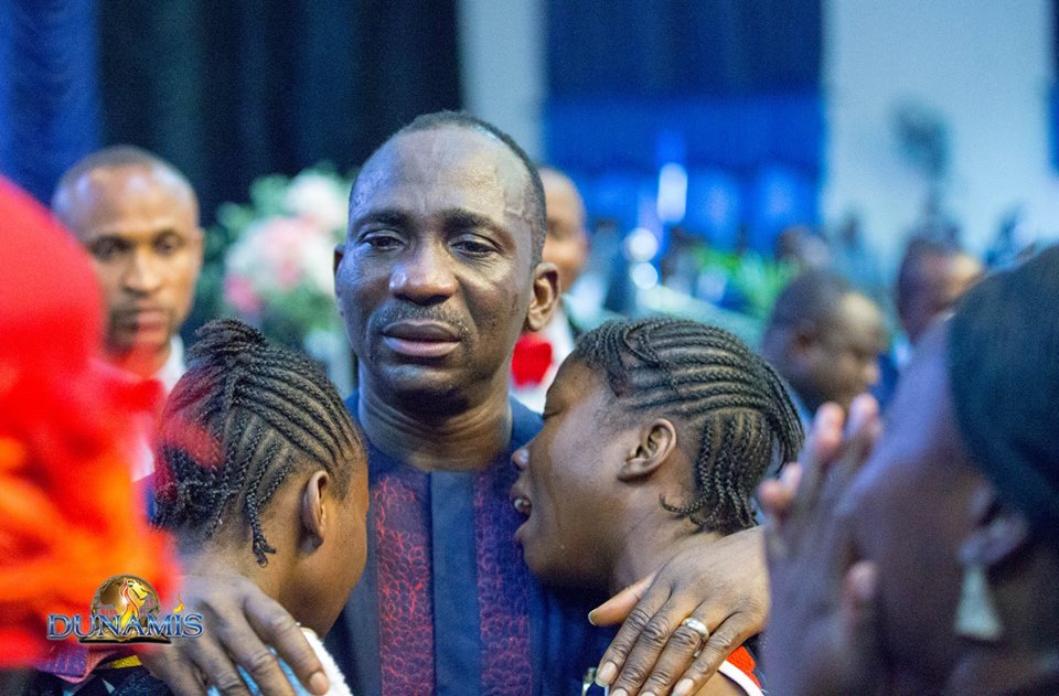 Beautiful twin sisters healed from insanity at Dunamis, Dr. Paul Enenche, wife in tears (PHOTOS)