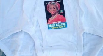 Benue Zone A: Campaign underwears of Senatorial candidate, Mimi Adzape floods the internet