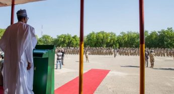 Details of what President Buhari told Nigerian soldiers about war against boko Haram