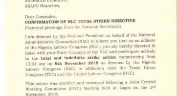 Medical, health workers union of Nigeria to commence nationwide strike on Tuesday