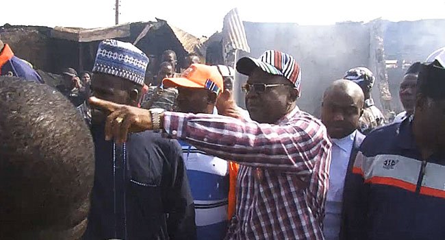 Gov. Ortom sympathizes with Makurdi market fire victims, donates N30m