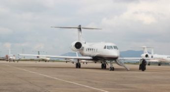 Fear grip passengers as aircraft experience burst tyre while landing in Lagos