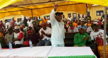 Benue South Senate: Abba Moro kicks off ward-to-ward campaign in Otukpo, urges electorate to vote for PDP candidates