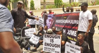 Ogah Jumbo: Protest rocks Abuja over murder of Idoma-born Civil Defense personnel