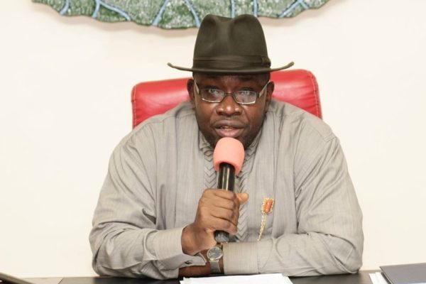 Governor Dickson declines assent to bill seeking life pension for Bayelsa lawmakers, give reasons