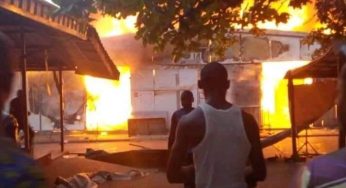 Modern Market Makurdi on fire, goods worth millions of naira destroyed