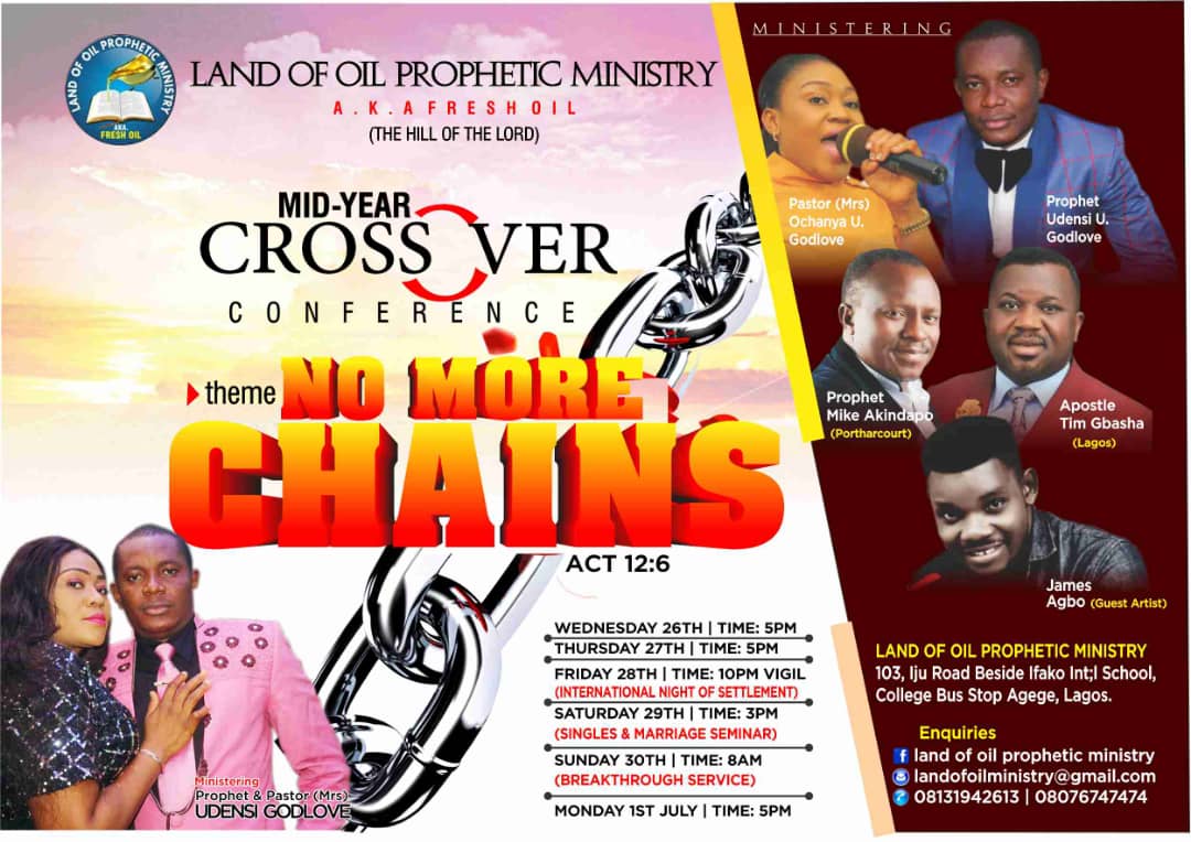 Prophet Udensi holds mid-year cross-over conference, offers free transportation, accommodation