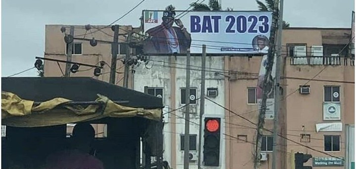 2023: Tinubu’s campaign billboard spotted in Lagos, Nigerians react