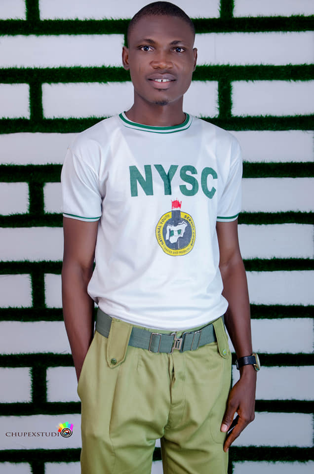 Idoma-born Simon Godwin Idoko  who made first class after sitting for UTME six times celebrates as he completes his NYSC (Photos)