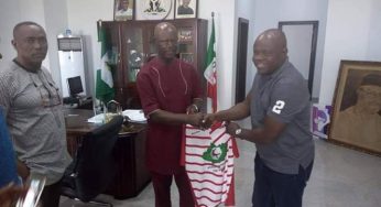 Engr. Abounu receives new Lobi Stars coach, charge club to win laurels