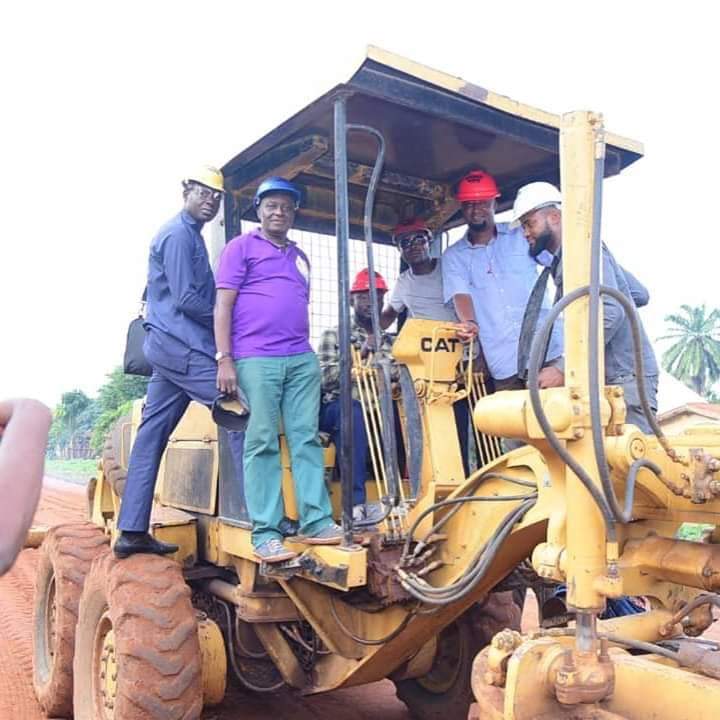 James Oche: Ado Chairman forfeits first salary, allowance, for road construction (Photos)
