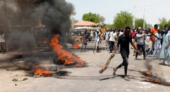 Angry mob sets police station ablaze over alleged killing of youth in Imo community