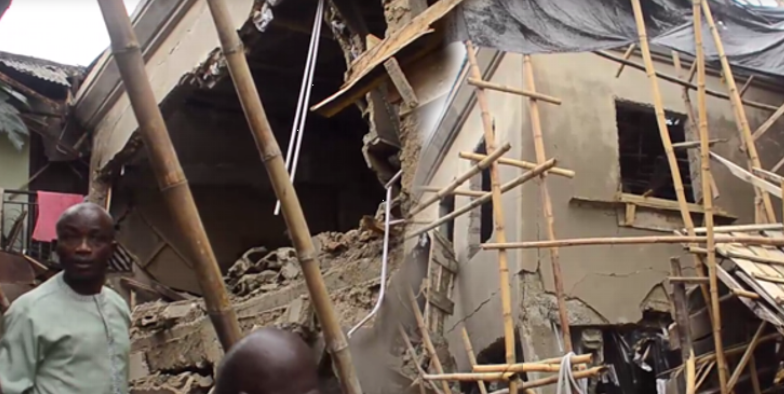 Five persons injured as building collapse in Lagos