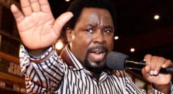 Why I won’t reopen Synagogue Church now – Prophet T.B Joshua