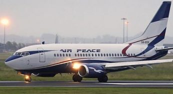 BREAKING: Air Peace plane loses front tire, crash-lands in Lagos Airport [WATCH]