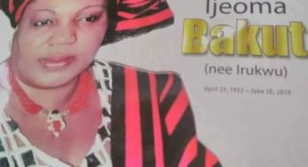 Benue govt. showers posthumous encomium on former first lady, Late Mrs Victoria Ijioma Bakut