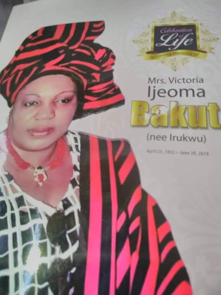 Benue govt. showers posthumous encomium on former first lady, Late Mrs Victoria Ijioma Bakut