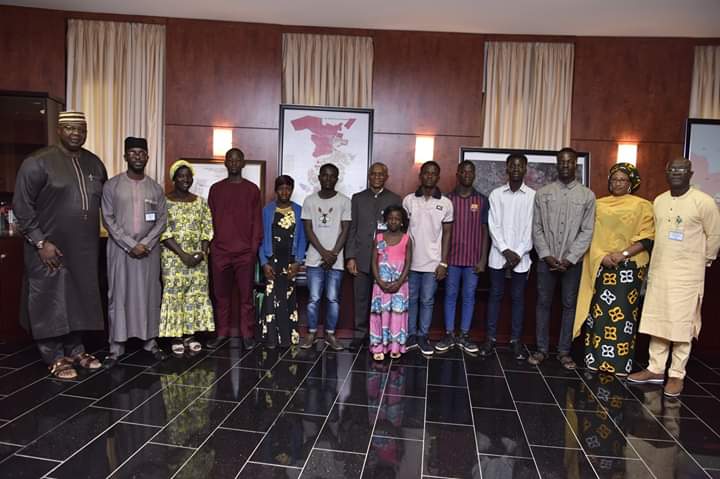 Gov. El-Rufai receives trending Sci-Fi teenage filmmakers