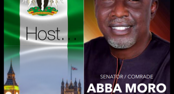 Benue in diaspora sets to host Sen. Comrade Abba Moro in London, United Kingdom