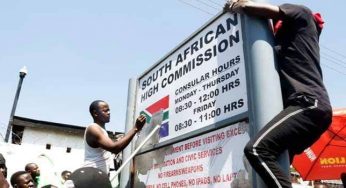 Xenophobia: Zambian students storm South Africa Embassy, destroy properties (Photos)