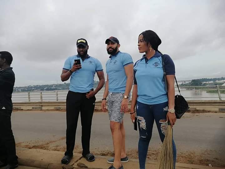 Benue Hotels & Resort: Evicted BBNaija housemates engage in sanitation exercise in Makurdi (Photos)