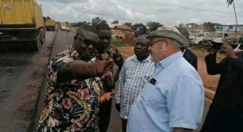 Hon. George Alli inspects ongoing road projects in Otukpo (Photos)