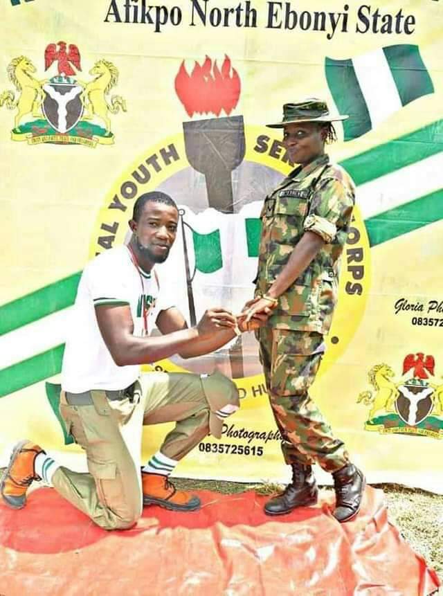 Corp member engages army officer at NYSC camp