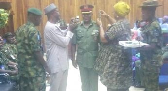 Nigeria army decorates Brig. General Onoja with new ranks (Photos)