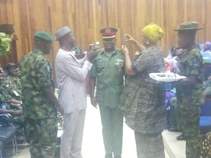 Nigeria army decorates Brig. General Onoja with new ranks (Photos)