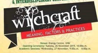 Witchcraft conference: UNN drops topic after protest by CAN, others