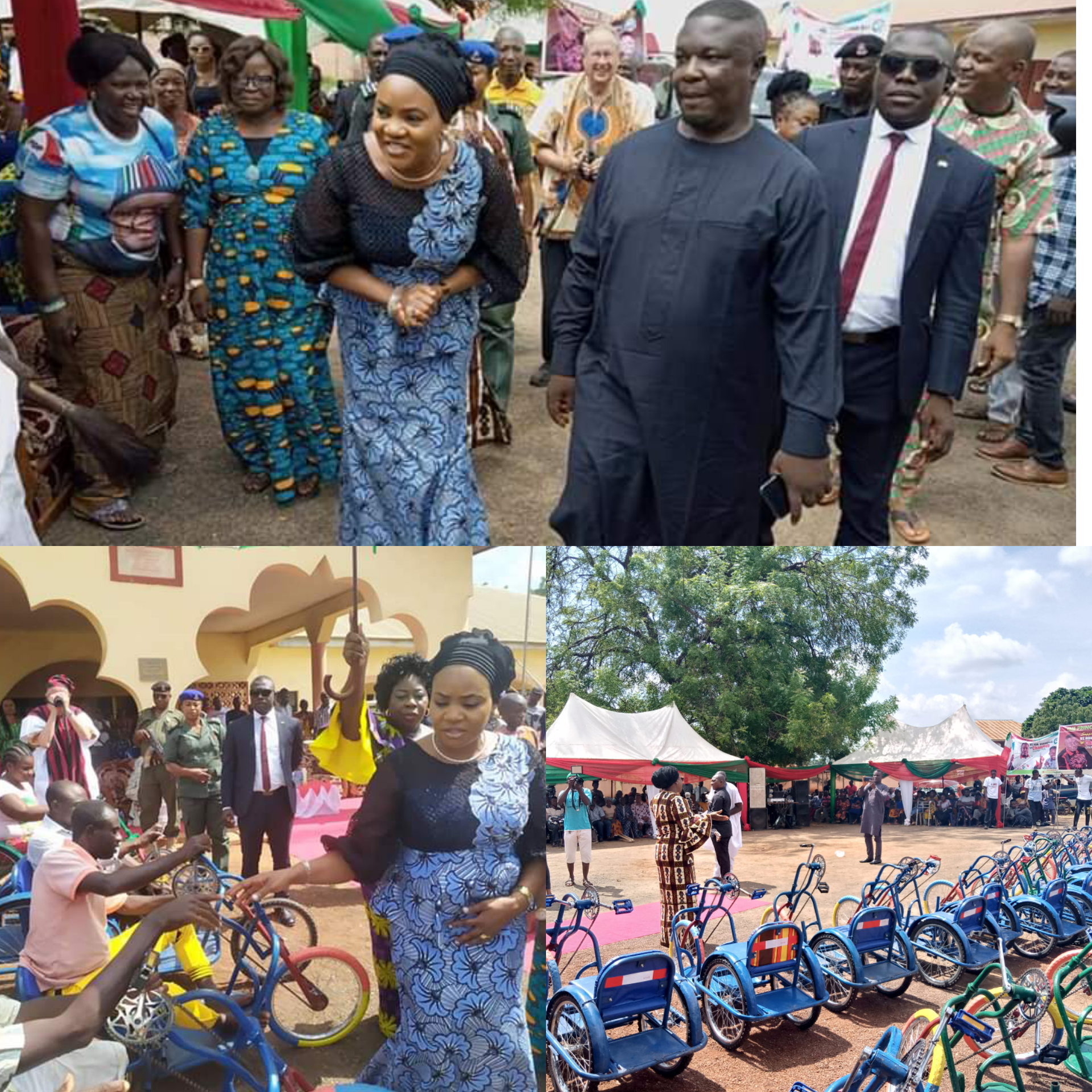 Otukpo LG boss, George Alli donates Wheel chairs to disables (Photos)