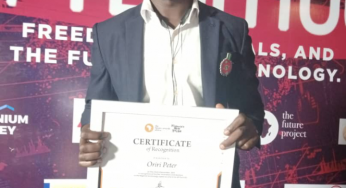 Future Awards Africa Honours Idoma Born- Blogger, Oriri Peter In lagos