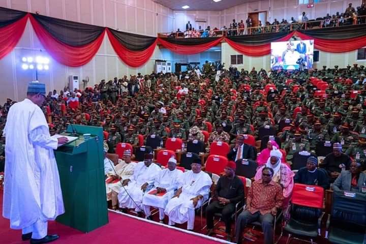 Buhari unveils more indigenous military vehicles, salutes gallant efforts in routing terrorists