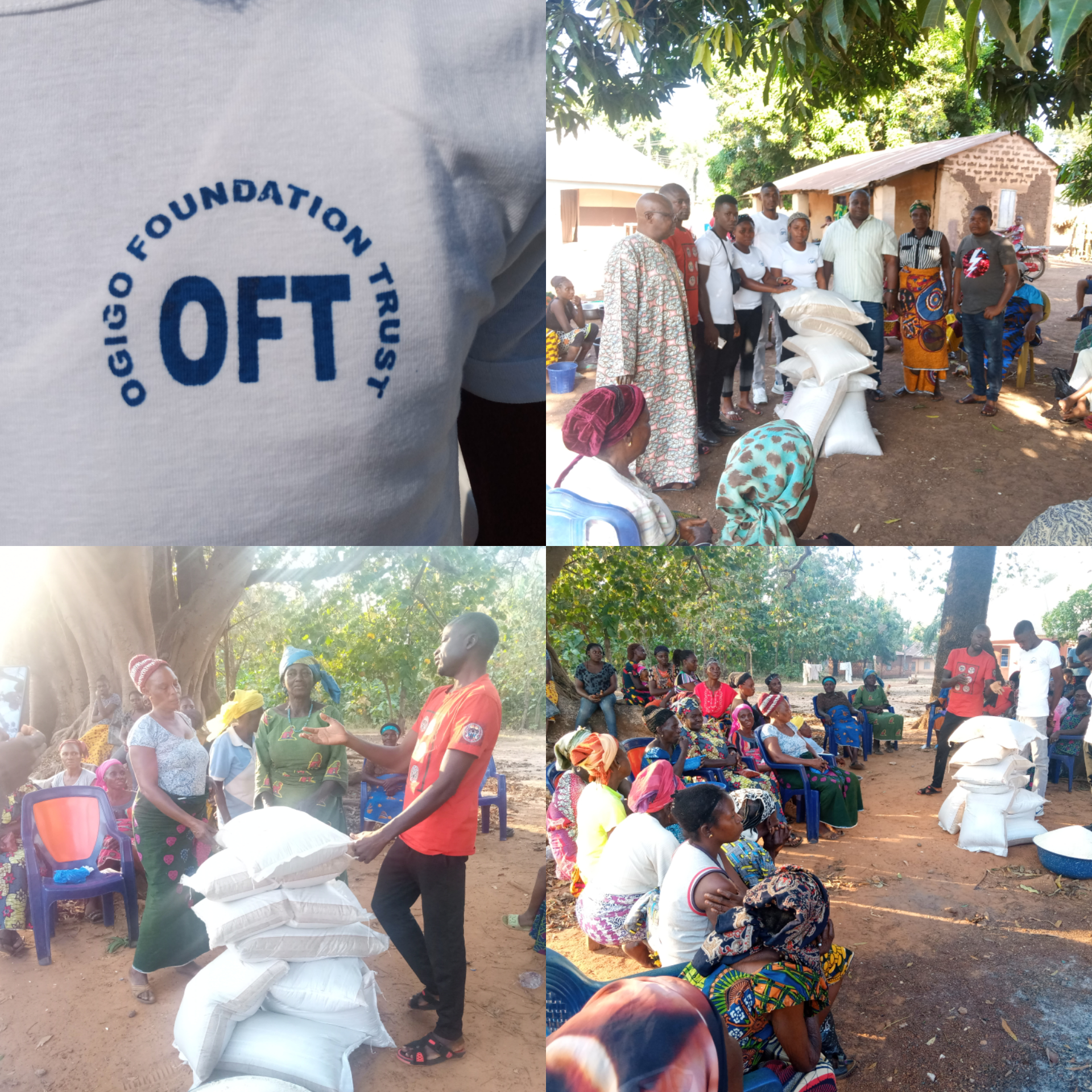 Yuletide: Ogigo Foundation Trust distributes rice, chicken to widows, less privileges