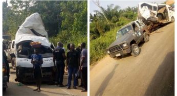 Scores crushed to death as Peace Mass Transit, GUO buses crash in Ondo (Photos)