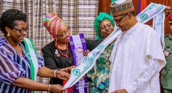 Buhari decorated as Champion of Women in Nigeria