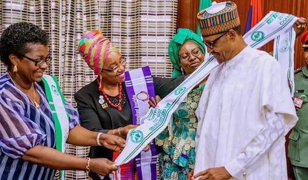 Buhari decorated as Champion of Women in Nigeria