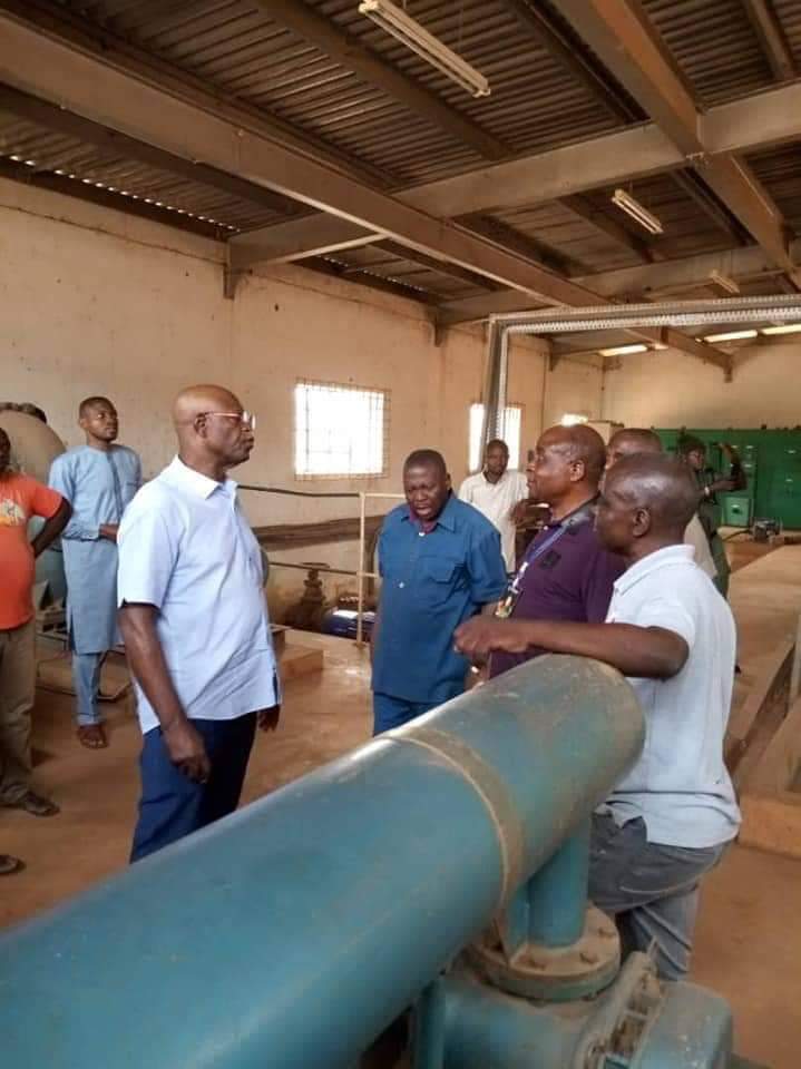 Otukpo water supply: Abounu expresses satisfaction with work at Otobi waterworks