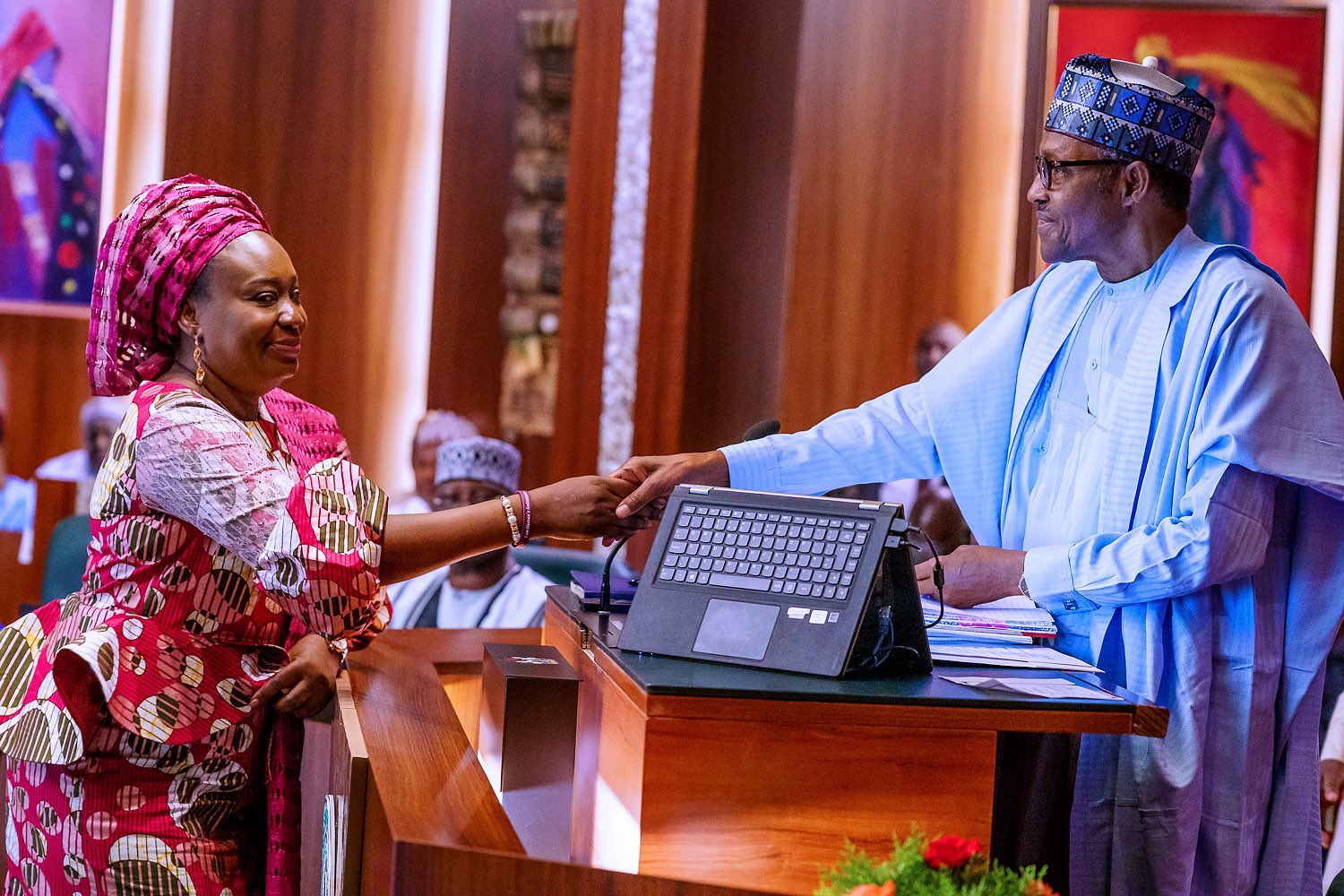 Buhari swears in Yemi-Esan as Head of Federal Civil Service