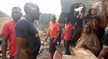 Oche G12 visits Otukpo market fire scene, promises victims N1 Million (Photos)