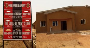 Jubilation as Army builds hospital in Ugah-Adoka