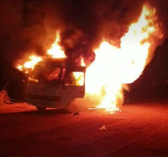 Players, Officials of Lobi Stars escape death as team bus went up in flames