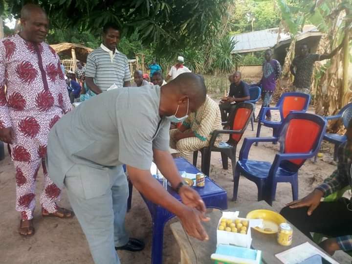 COVID-19 prevention: Chief Ekpe Ogbu distributes materials to his communities