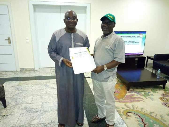 Sen. Abba Moro felicitates with Sen. David Mark at 72