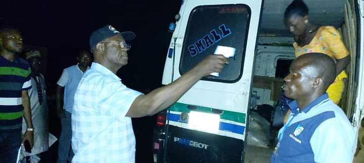 Benue Dep. Gov., Abounu leads night surveillance at entry points, conducts compulsory test on travellers from Abuja