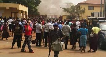 BREAKING: INEC headquarters on fire