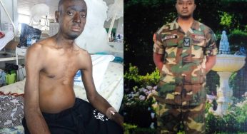 Nigerian Army abandons Idoma-born soldier, Peter Ojabo who fell ill while fighting Boko Haram in Borno (Sad photos)