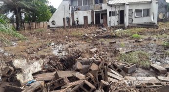 Former Benue Governor’s only house in Makurdi collapses, son cries out (Photos)